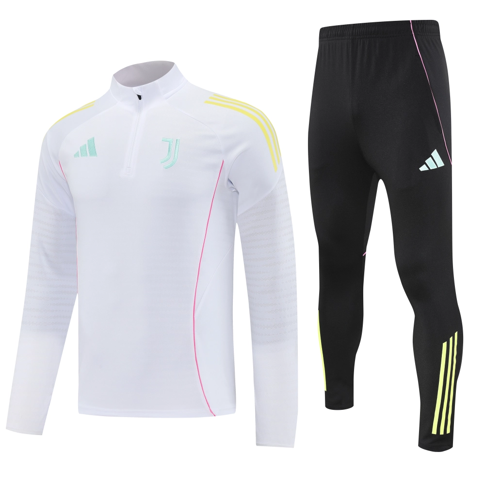 Juventus Authentic Training Kit (Sweatshirt+Pants) White 2025/26 - Player Version
