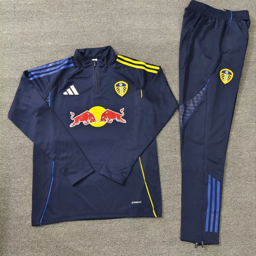 Leeds United Training Kit (Sweatshirt+Pants) Blue 2025/26