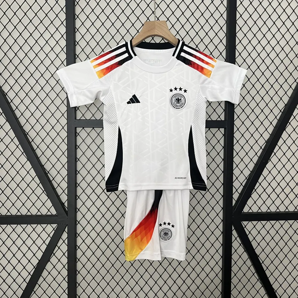Germany Home Football Uniform Kids Kit Jersey+Shorts EURO 2024
