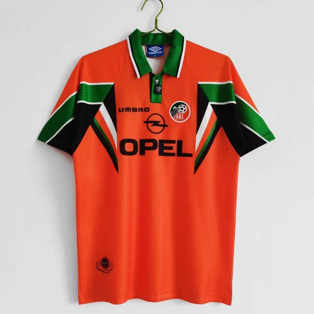 Ireland Retro Soccer Jersey Away Custom Shirt 1997-98