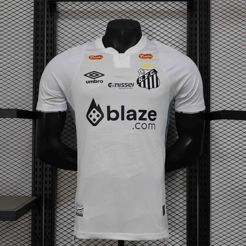 Santos FC Authentic Soccer Jersey Home Shirt All Sponsor 2024