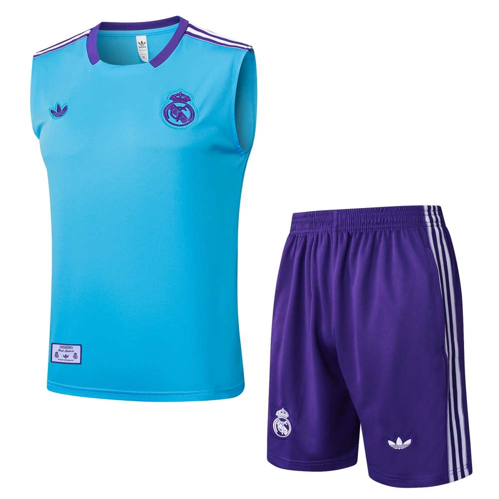 Real Madrid Sleeveless Training Kit Blue 2025/26