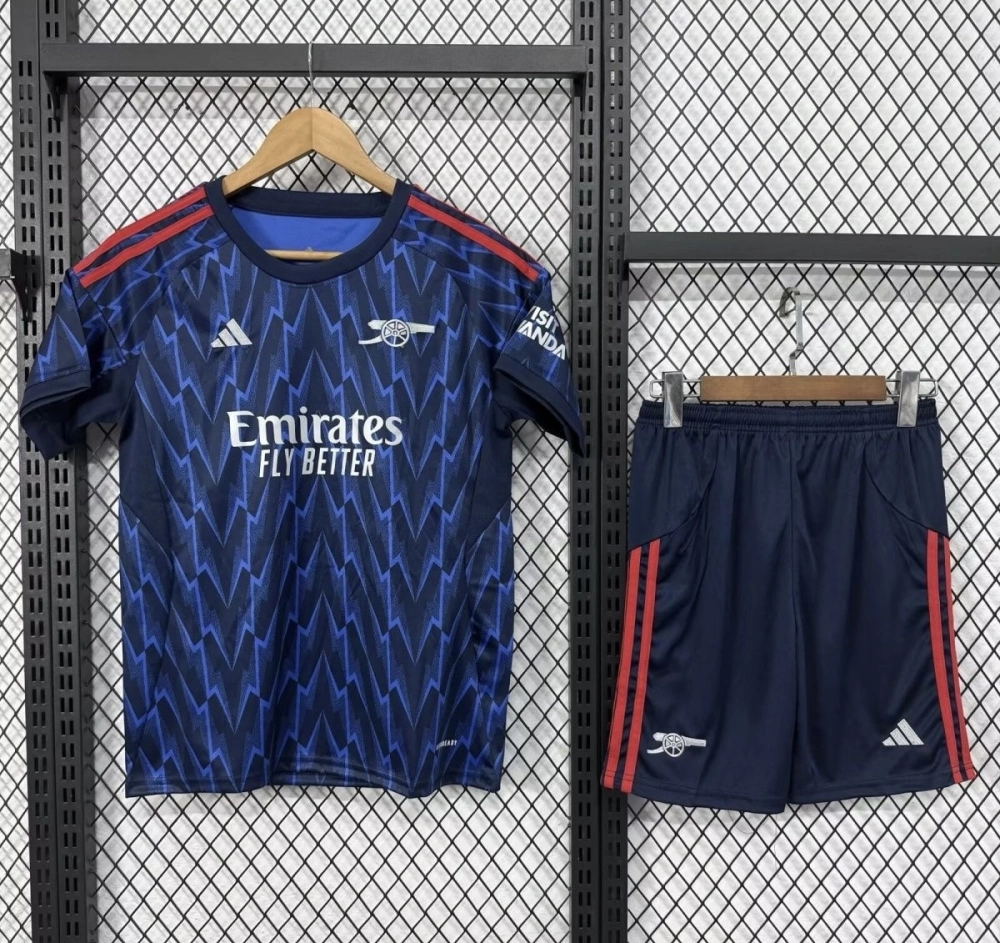 Arsenal Soccer Jersey Away Kids Kit Jersey+Shorts 2025/26