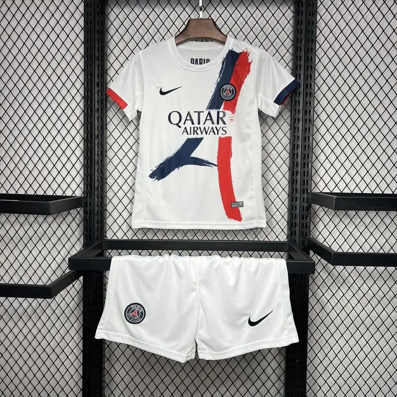 PSG Soccer Jersey Away Kids Kit Jersey+Shorts 2024/25
