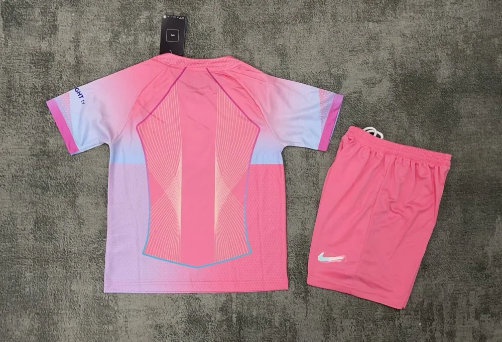 Barcelona Pink Special Edition Soccer Kids Kit Jersey+Shorts 2025/26
