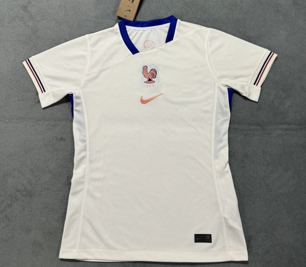 France Soccer Jersey Away Women's Custom Shirt 2025