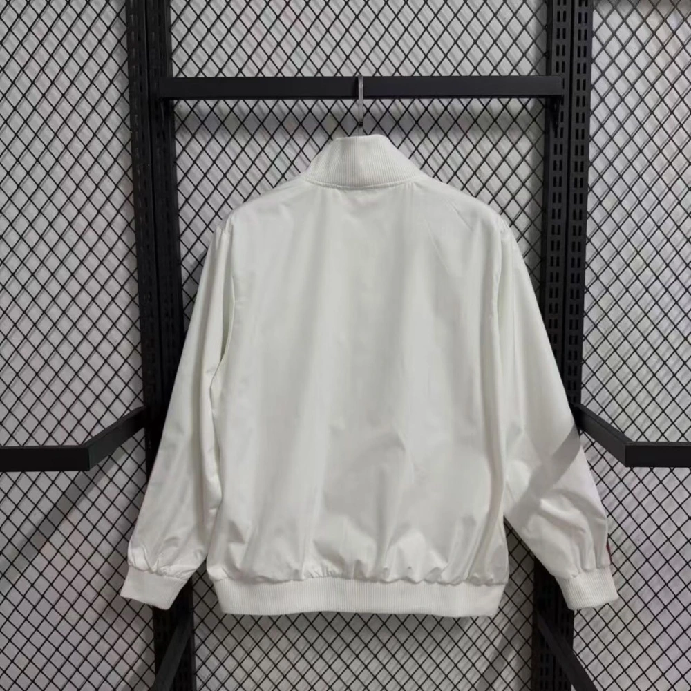 AC Milan Retro Windbreaker Jacket White&Red 2017/18