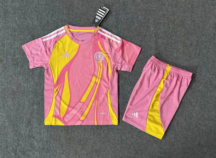Scotland Soccer Jersey Away Kids Kit Jersey+Shorts 2025