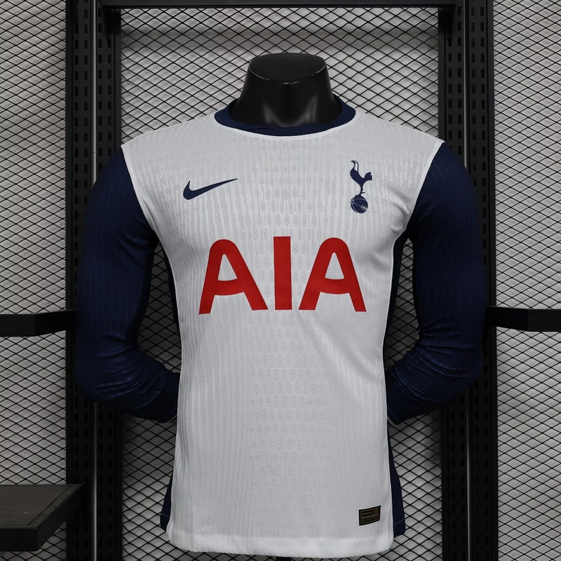 Tottenham Hotspur Authentic Football Jersey Home Long Sleeve Shirt 2024/25