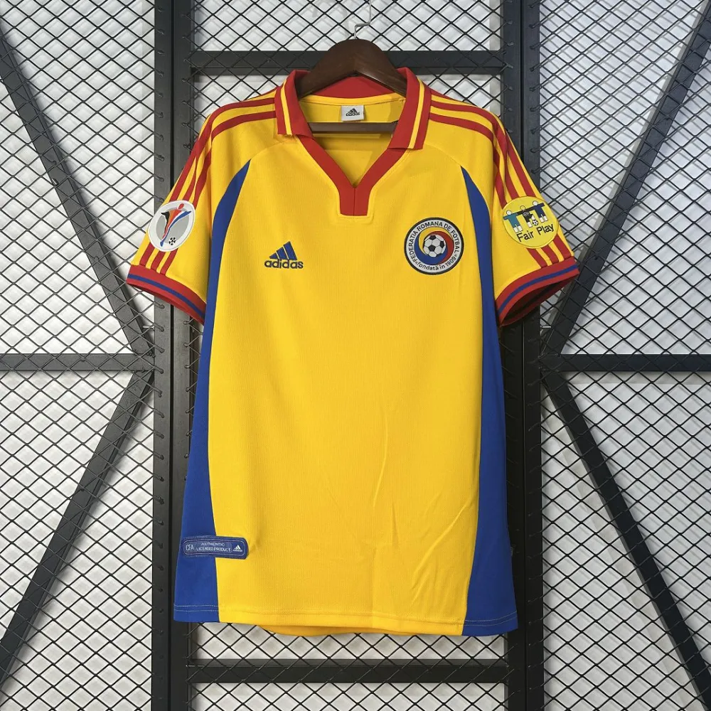 Romania Soccer Jersey Home Retro Jersey 2000