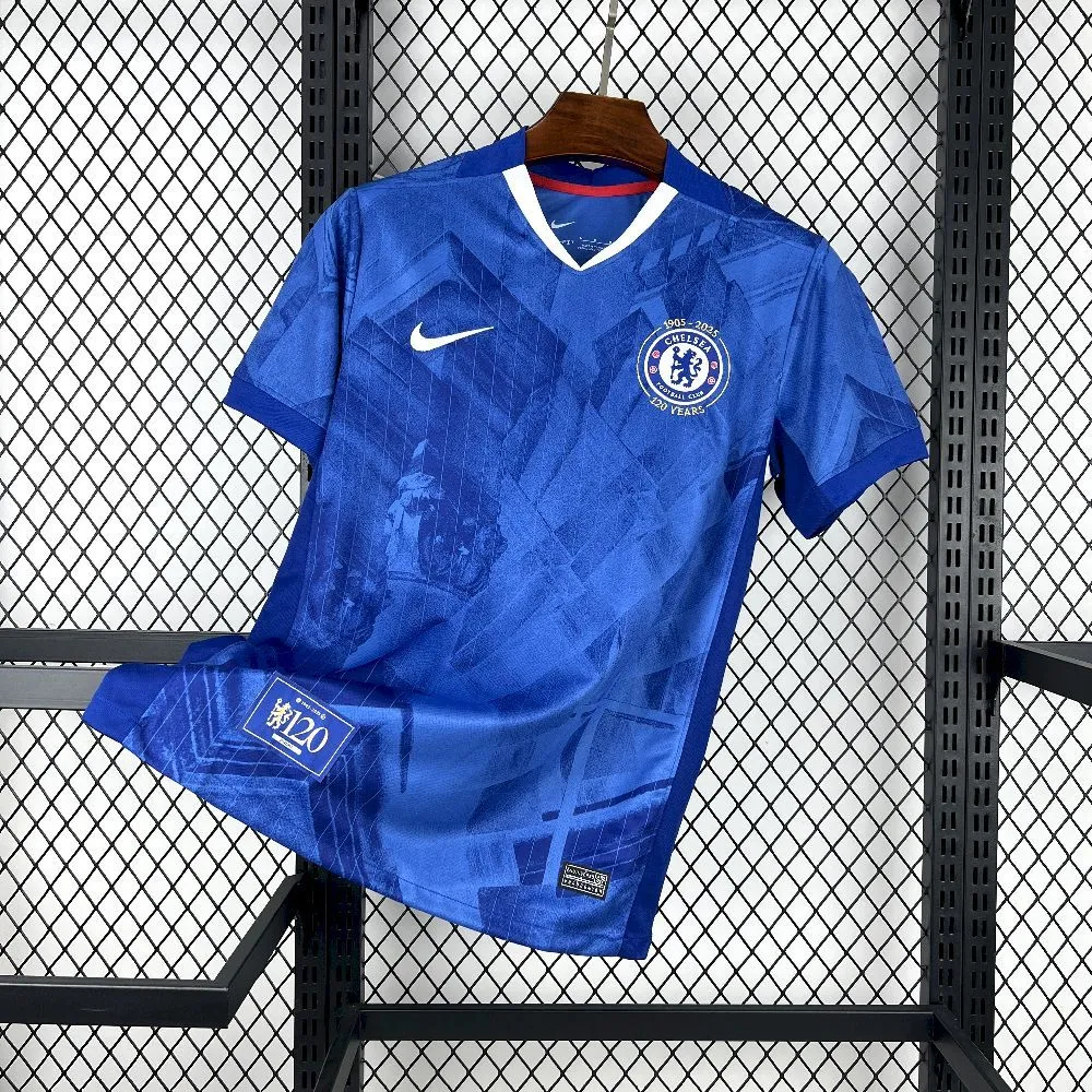 Chelsea Football Jersey Home 120th Anniversary Custom Shirt 2025/26