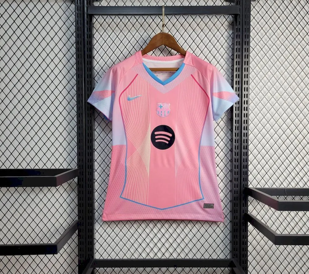 Barcelona Soccer Jersey Women's Pink Special Edition Custom Shirt 2025/26