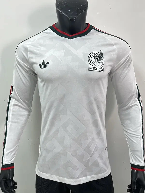 Mexico Authentic Away Long Sleeve Kit Soccer Jersey World Cup 2026