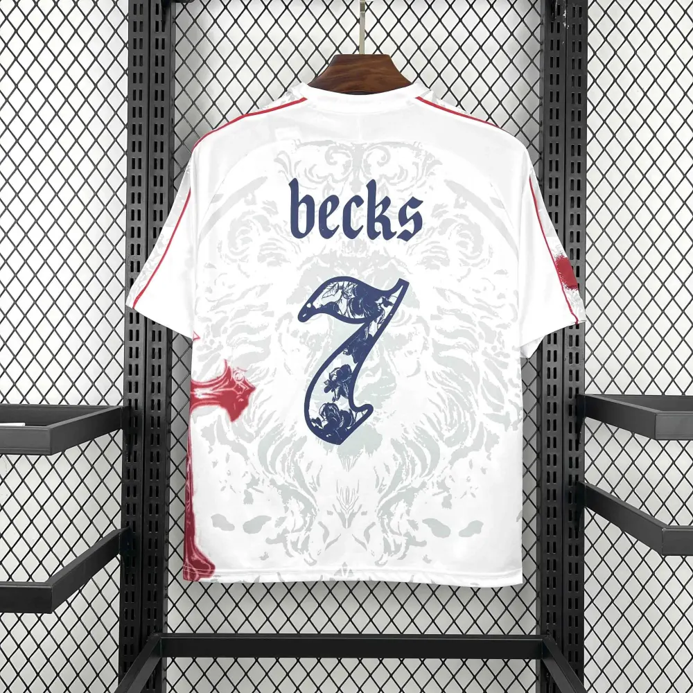 Beckham#7 England Retro Soccer Jersey Commemorative Special Edition Custom Shirt 2026