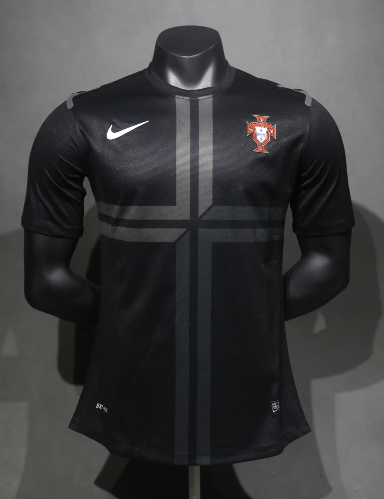 Portugal Retro Authentic Soccer Jersey Away Shirt 2013