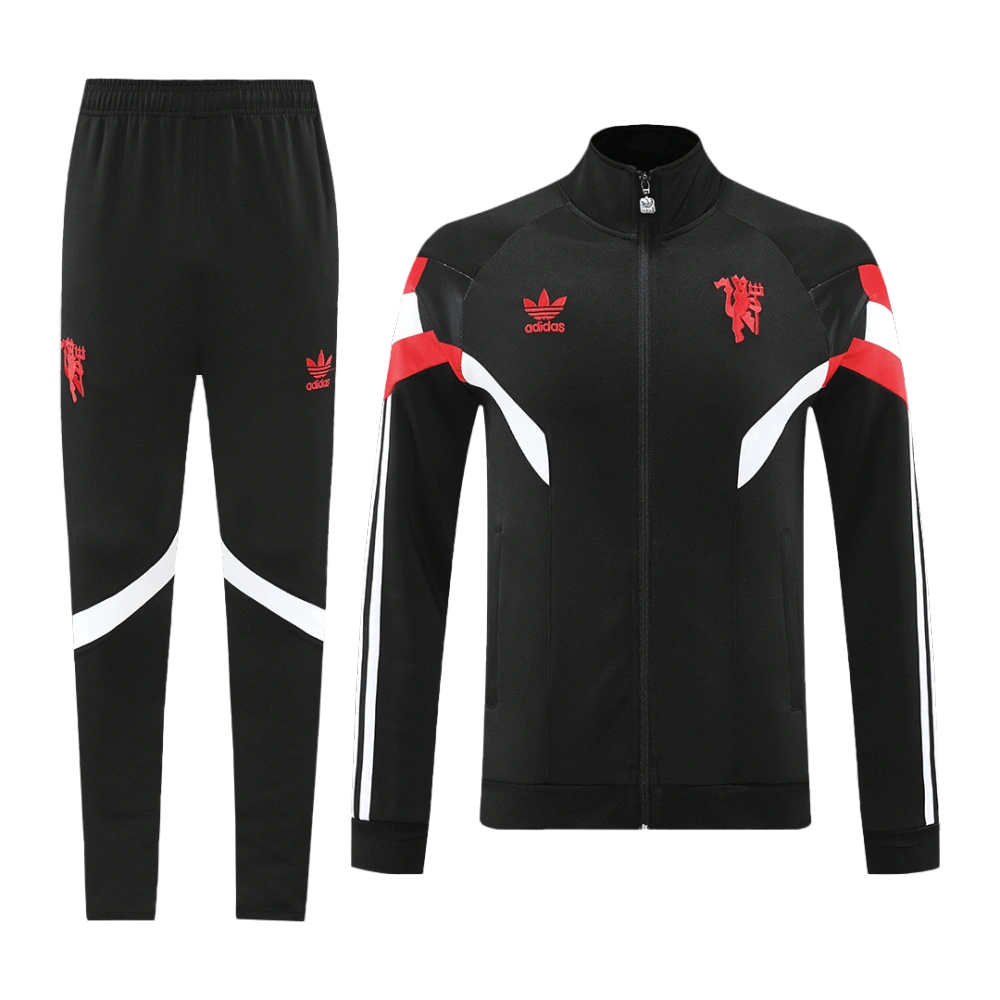 Manchester United Training Kit (Jacket+Pants) Black 2024/25