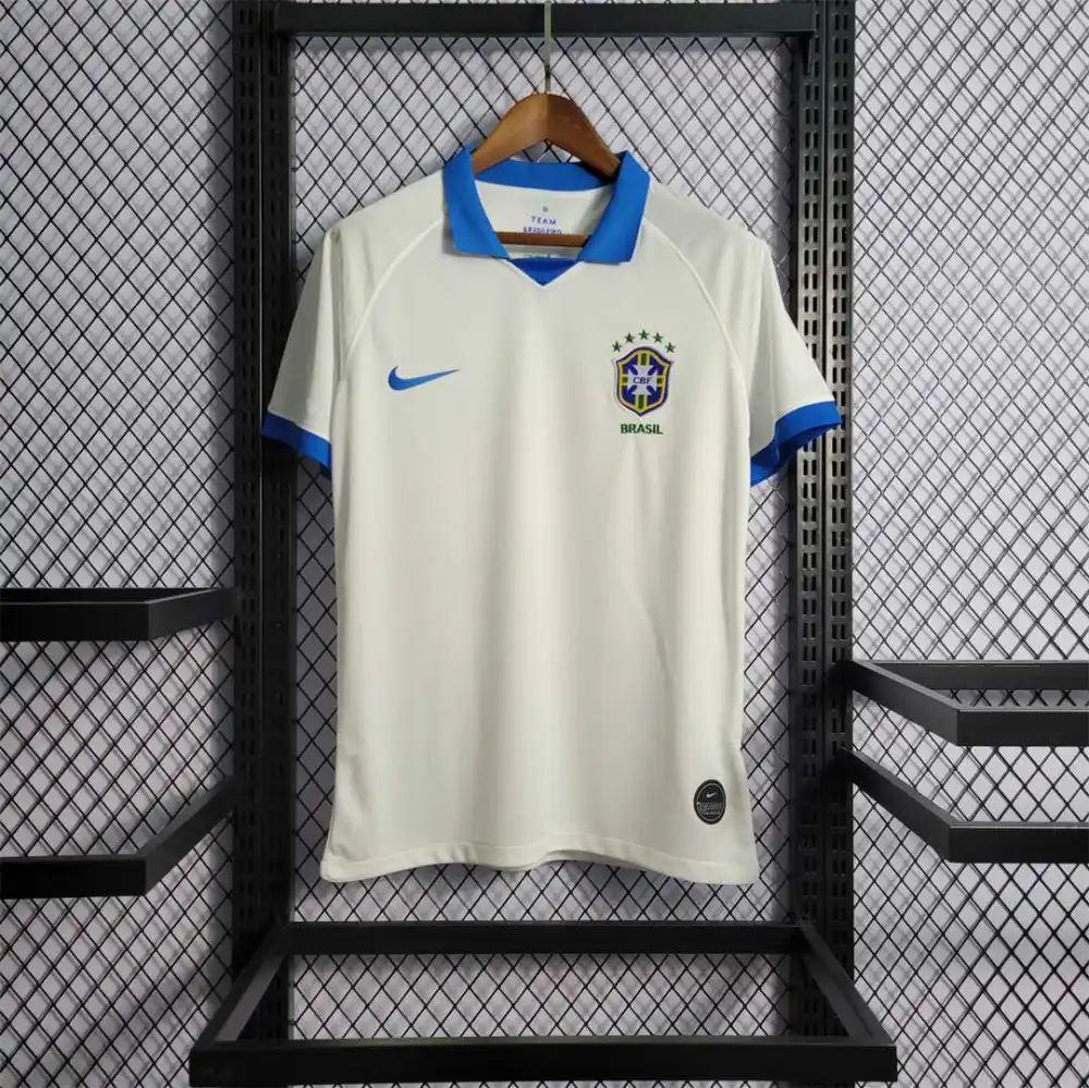 Brazil Retro Jersey Custom Home Soccer Jersey 2019