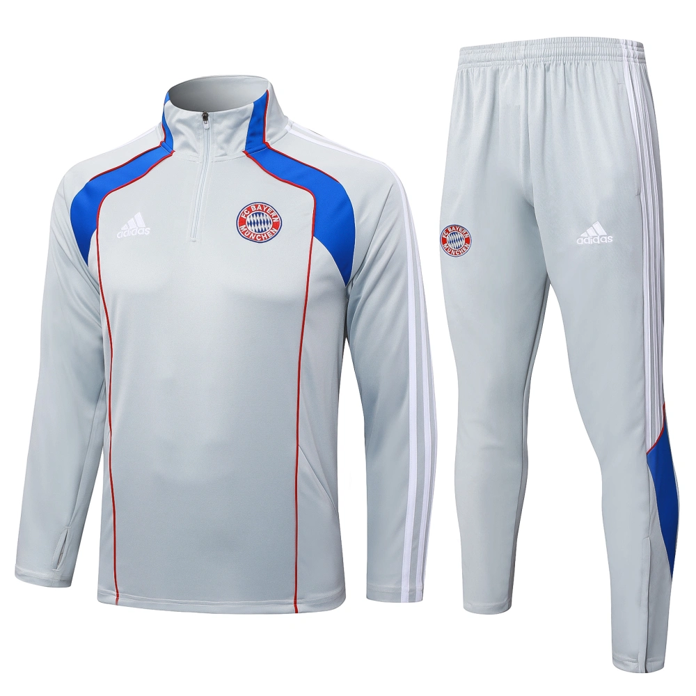 Bayern Munich Training Kit (Sweatshirt+Pants) Light Grey 2025/26