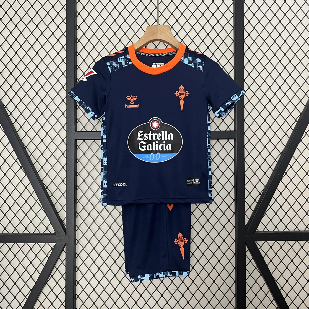 Celta Vigo Soccer Jersey Away Kids Kit Jersey+Shorts 2024/25