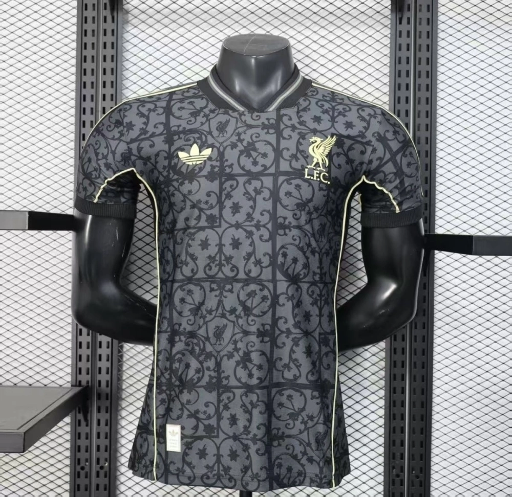 Liverpool Authentic Football Jersey Black Gold Special Edition Shirt 2025/26