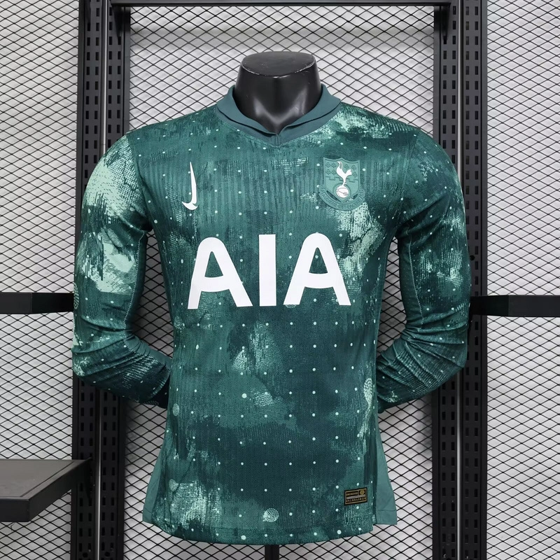 Tottenham Hotspur Authentic Football Jersey Third Away Long Sleeve Shirt 2024/25