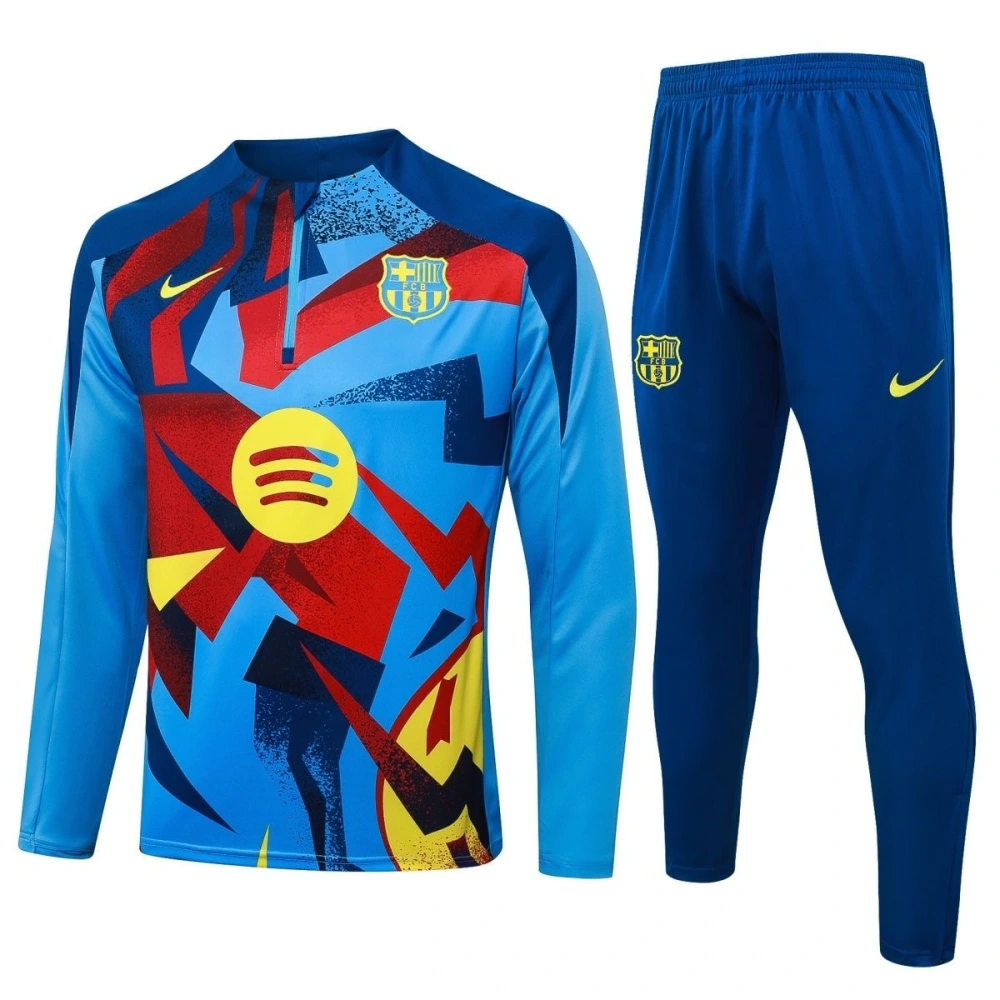 Barcelona Training Kit (Sweatshirt+Pants) Red 2025/26