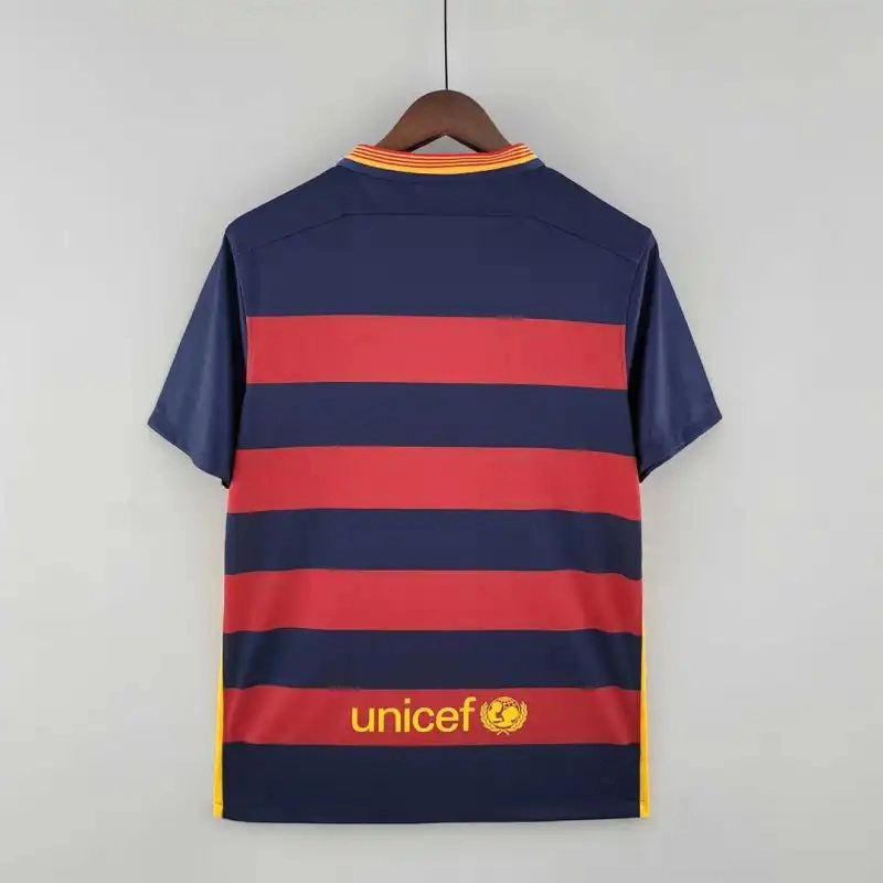 Barcelona Retro Jersey Home Soccer Shirt 2015-16