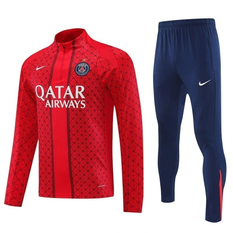 PSG Training Kit (Sweatshirt+Pants) Red 2025/26
