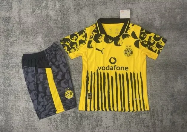 Borussia Dortmund Club World Cup Home Kids Kit Jersey+Shorts 2025/26