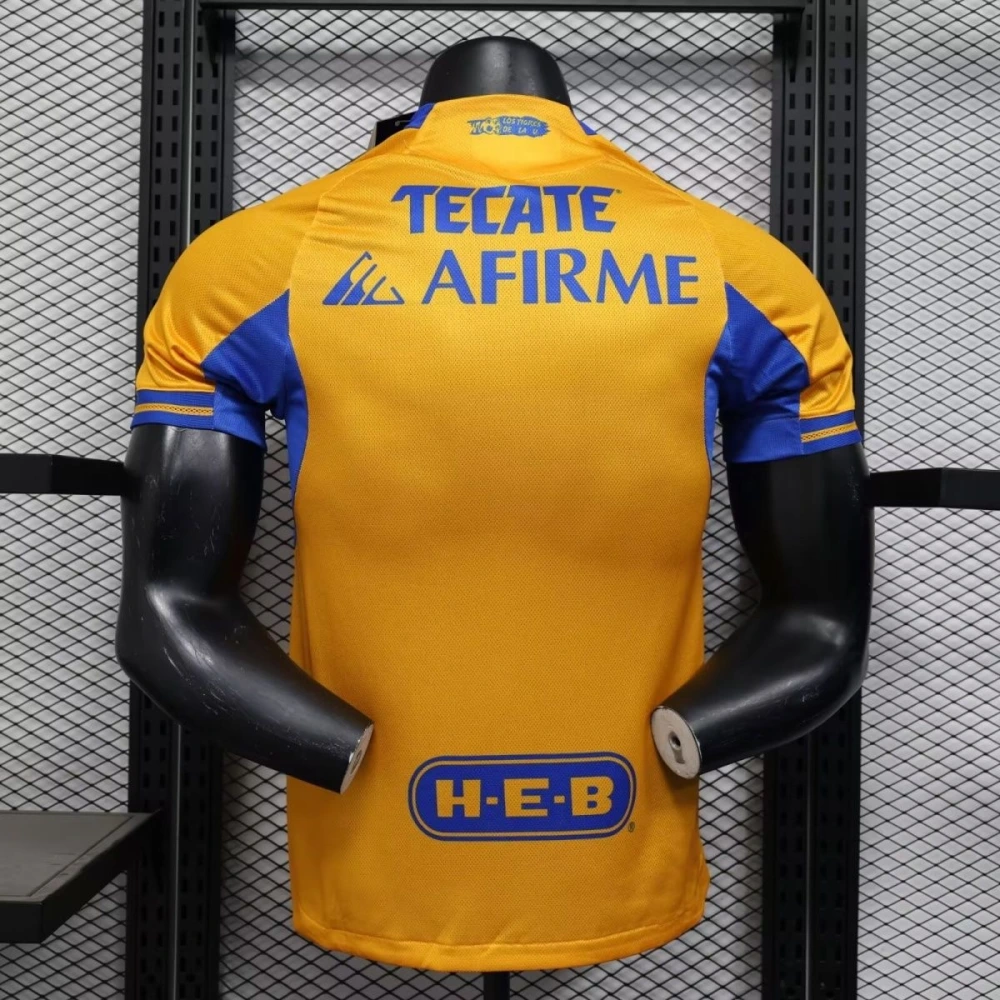 Tigres UANL Authentic Soccer Jersey Home Shirt 2025/26