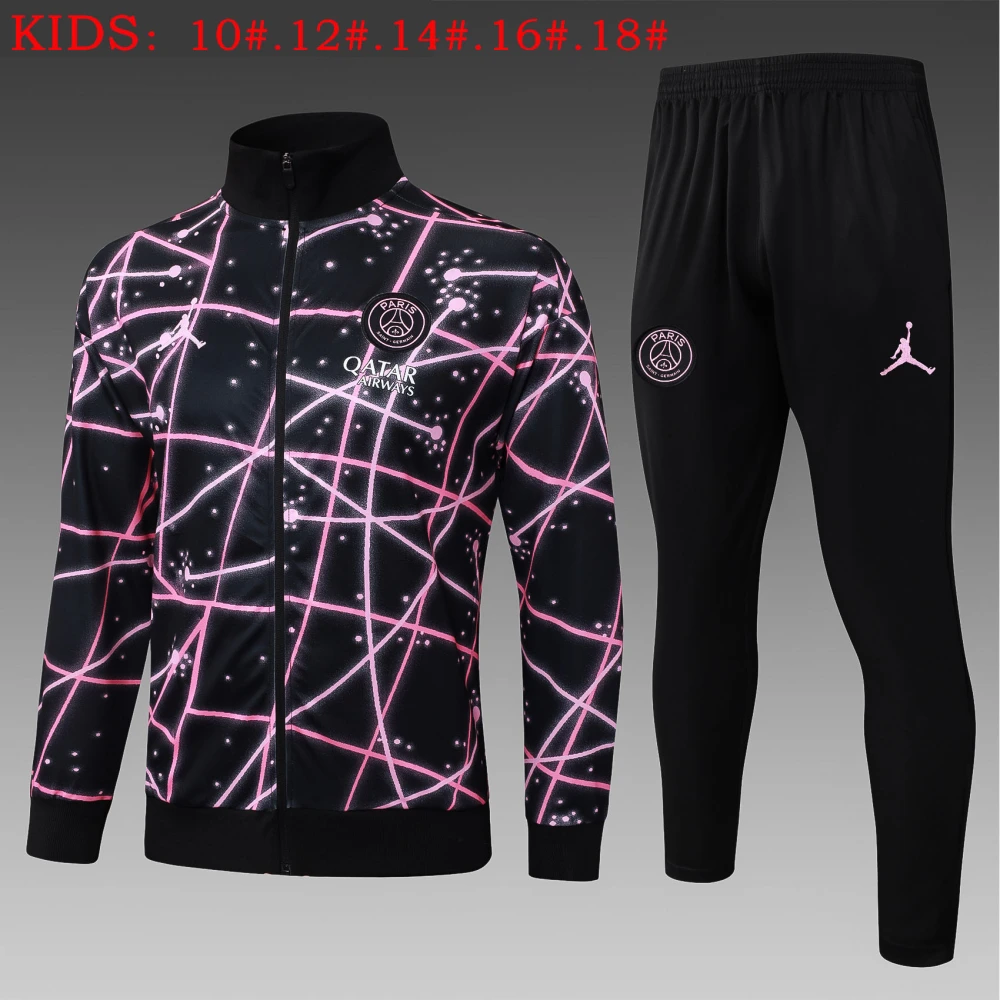 Kids PSG Training Kit (Jacket+Pants) Black 2025/26
