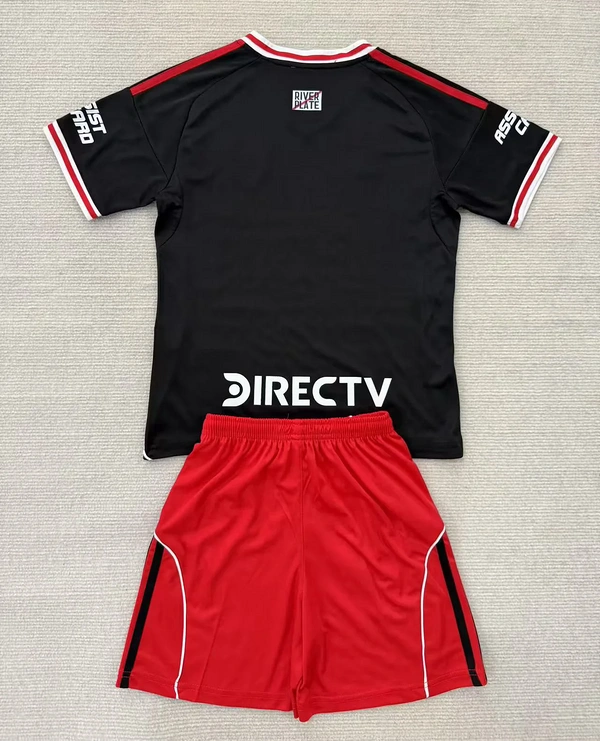 River Plate Soccer Jersey Away Kids Kit Jersey+Shorts 2025/26 - With Sponsors
