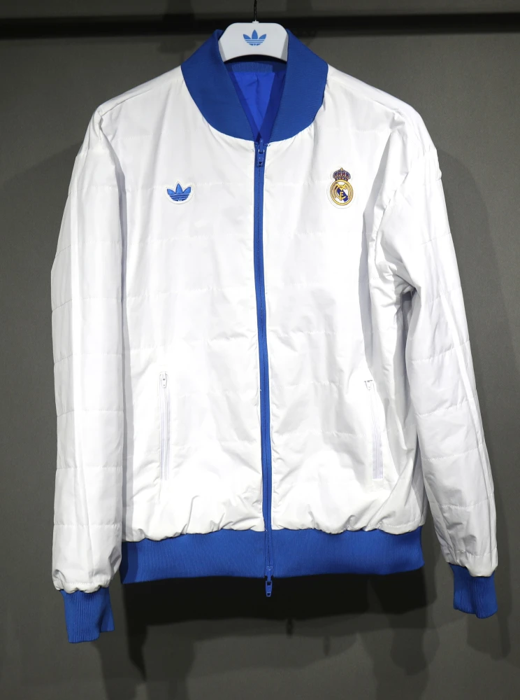 Real Madrid Terrace Icons Reversible Double-Sides Cotton Windbreaker Jacket 2025-26