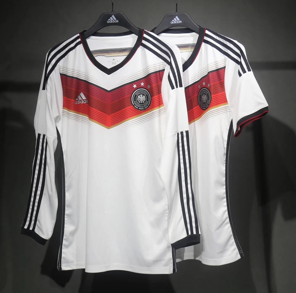 Germany Retro Authentic Soccer Jersey Home Long Sleeve Shirt World Cup 2014