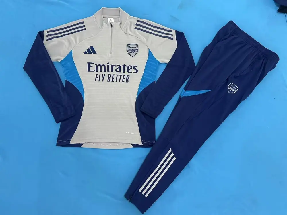Arsenal Authentic Training Kit (Sweatshirt+Pants) Grey 2025/26 - Player Version