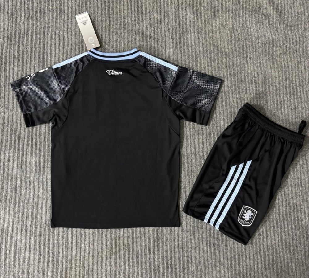 Aston Villa Football Jersey Away Kids Kit Jersey+Shorts 2025/26