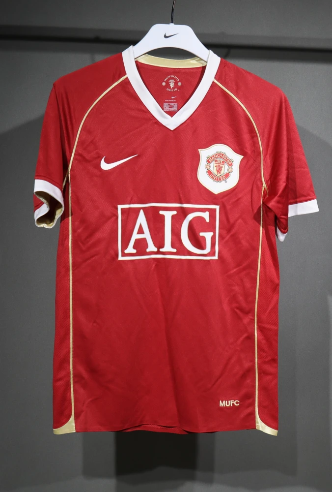 Manchester United Retro Authentic Home Football Jersey Shirt 2006/07