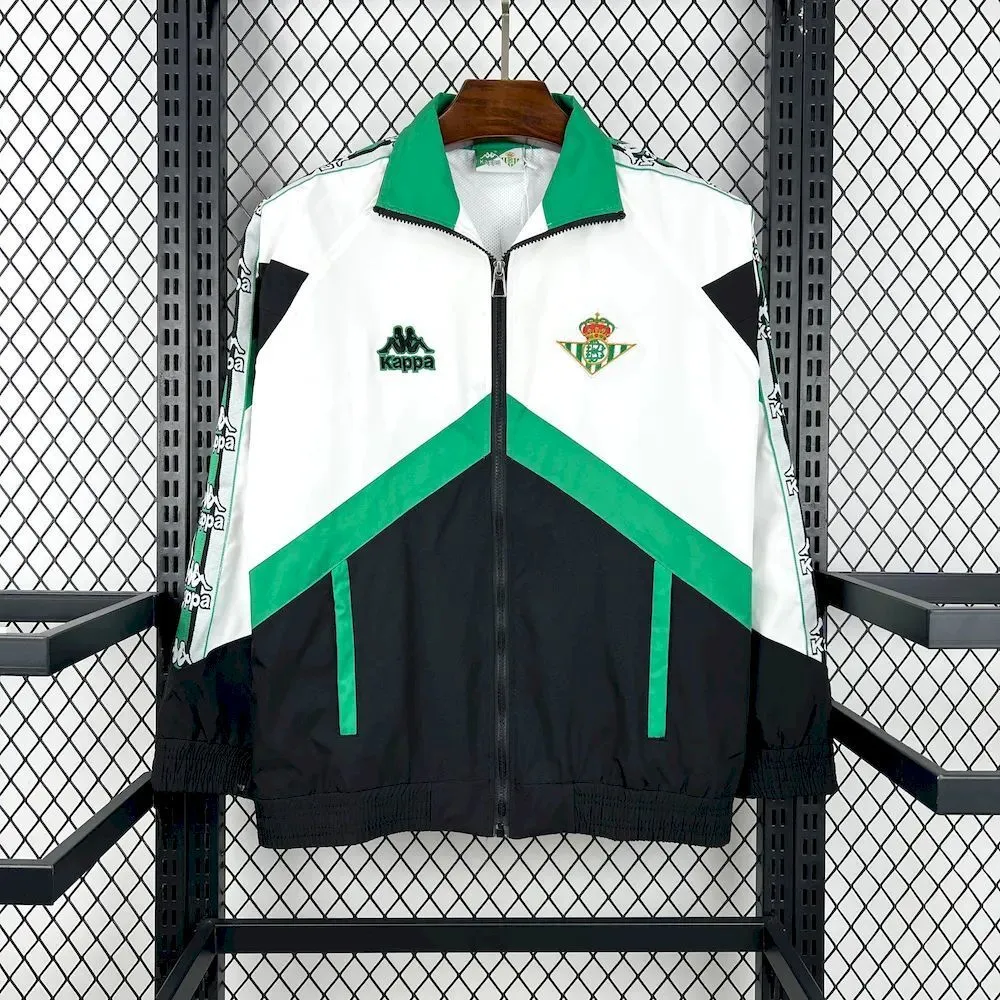 Real Betis Retro Windbreaker Jacket Green 2025/26