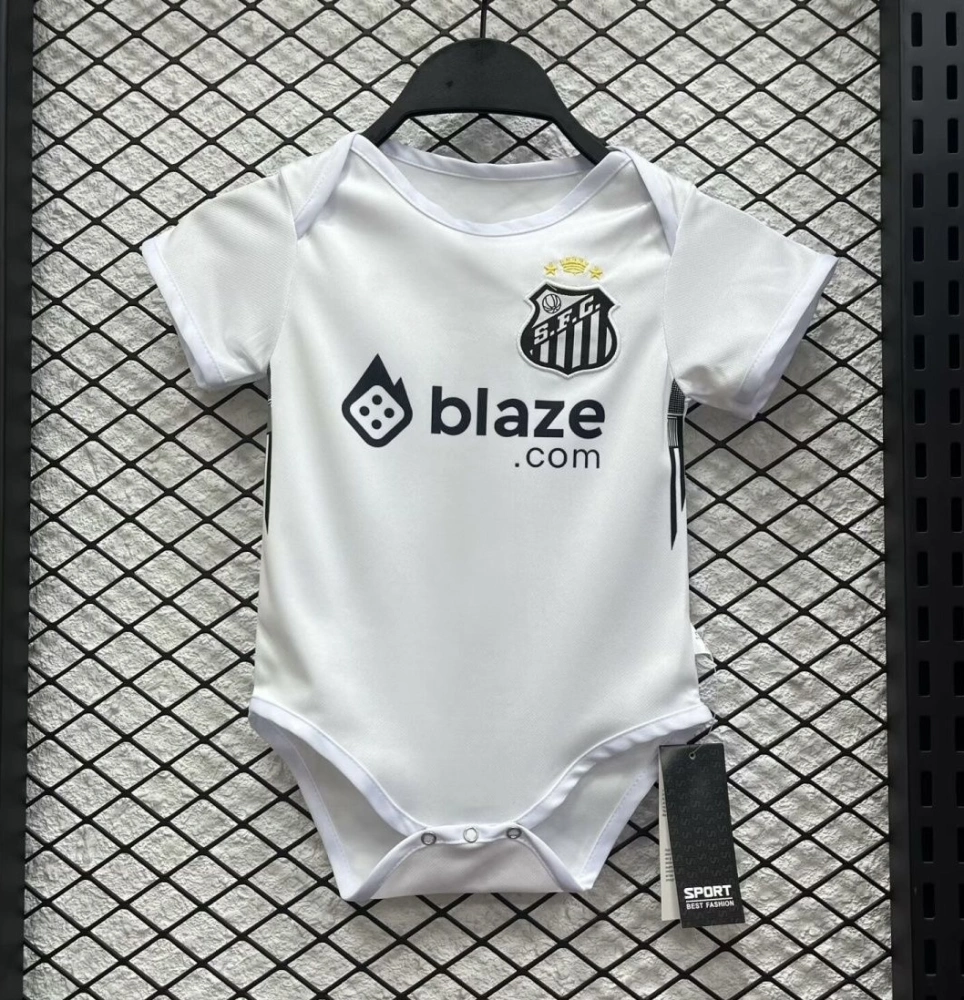 Santos FC Soccer Jersey Home Baby Uniform 2025