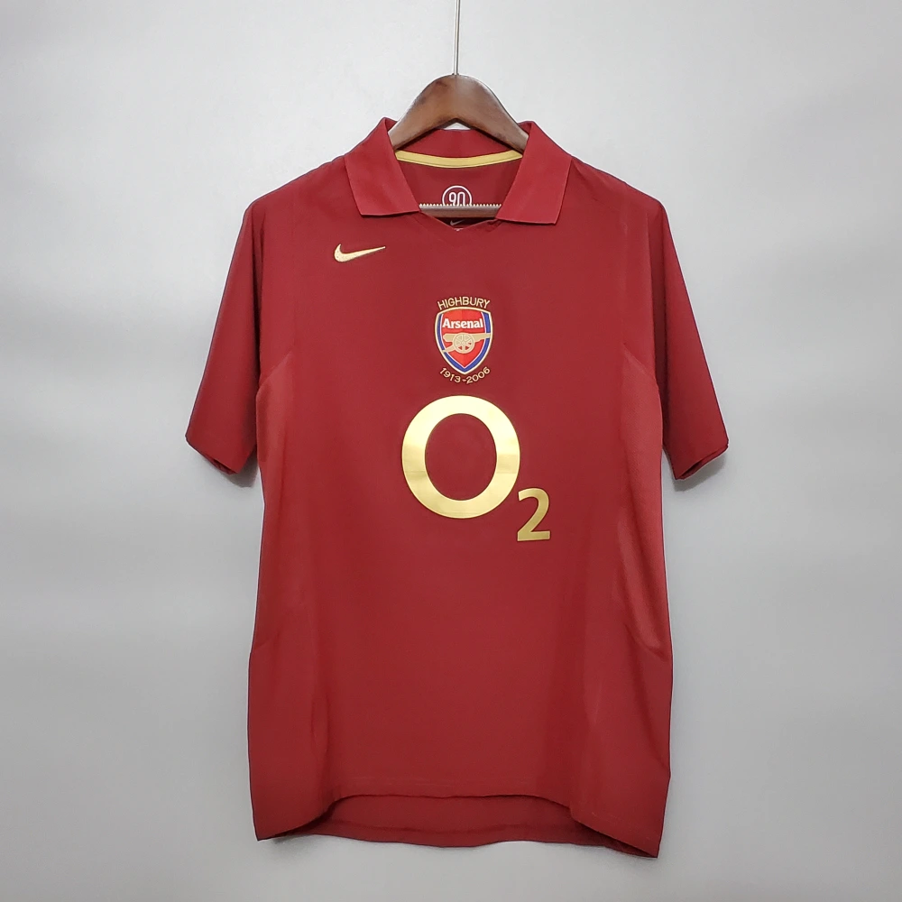 Arsenal Soccer Retro Jersey Home Custom Shirt 2005/06
