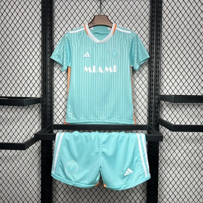 Inter Miami Soccer Jersey Third Away Kids Kit Jersey+Shorts 2024