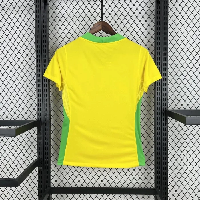 Brazil Soccer Jersey Home Women's Custom Shirt 2025
