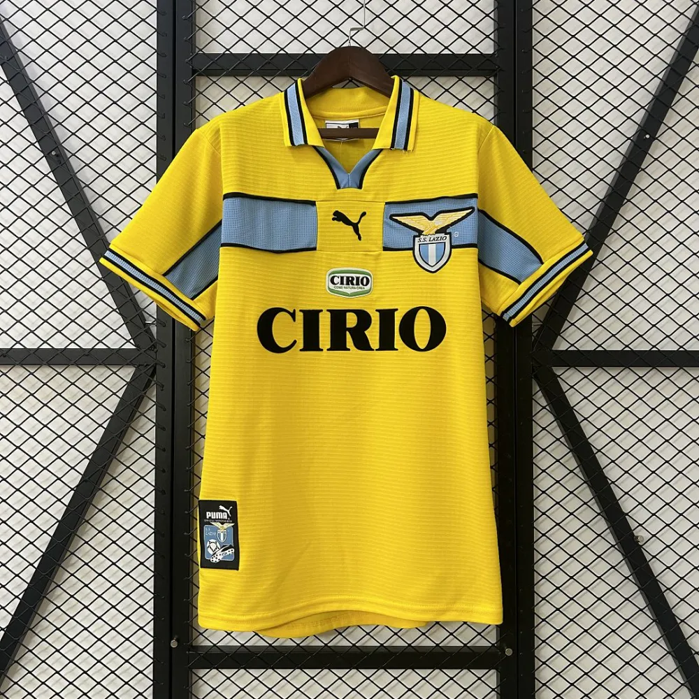 Lazio Retro Soccer Jersey Away Custom Shirt 1998-00