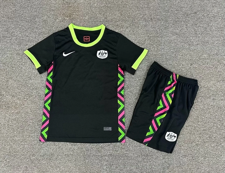 Australia Soccer Jersey Away Kids Kit Jersey+Shorts World Cup 2025