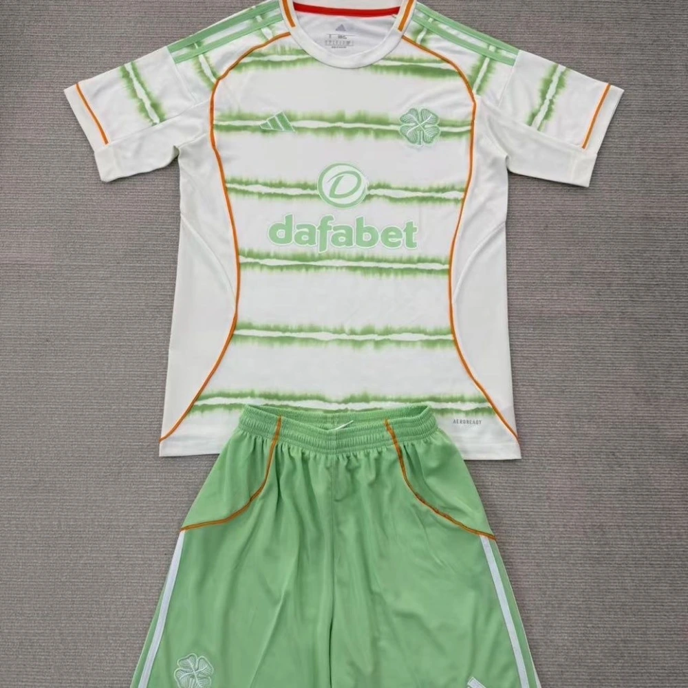 Celtic Soccer Jersey Third Away Kids Kit Jersey+Shorts 2025/26