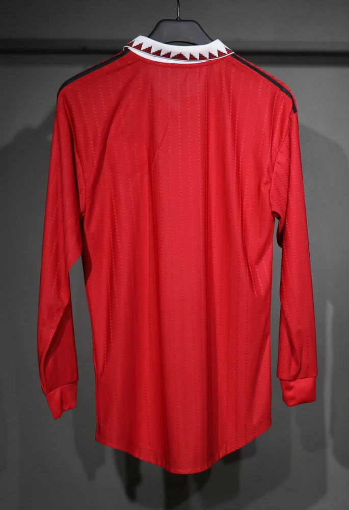 Manchester United Retro Authentic Home Long Sleeve Football Jersey Shirt 2022/23