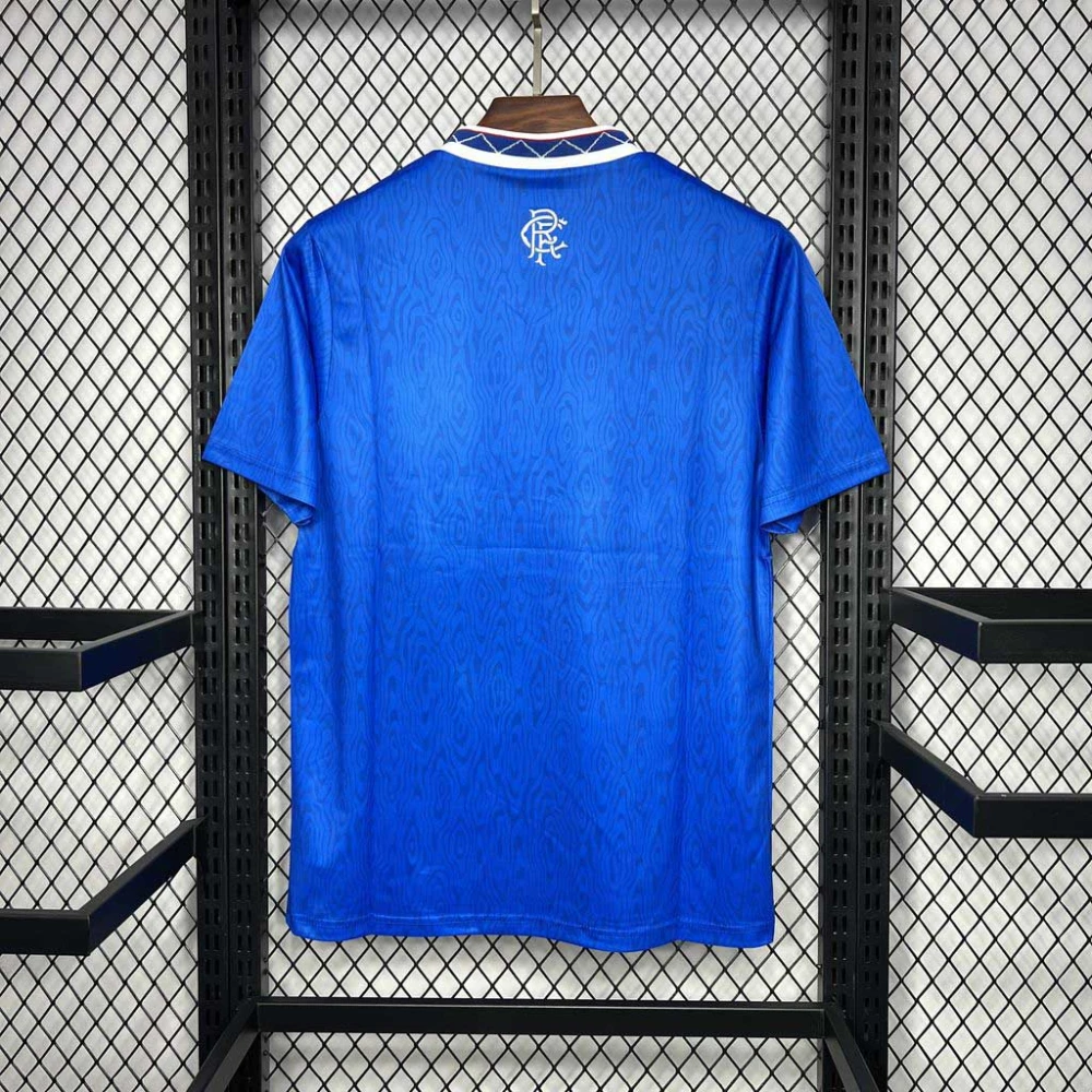 Rangers FC Retro Soccer Jersey Home Custom Shirt 1990-92