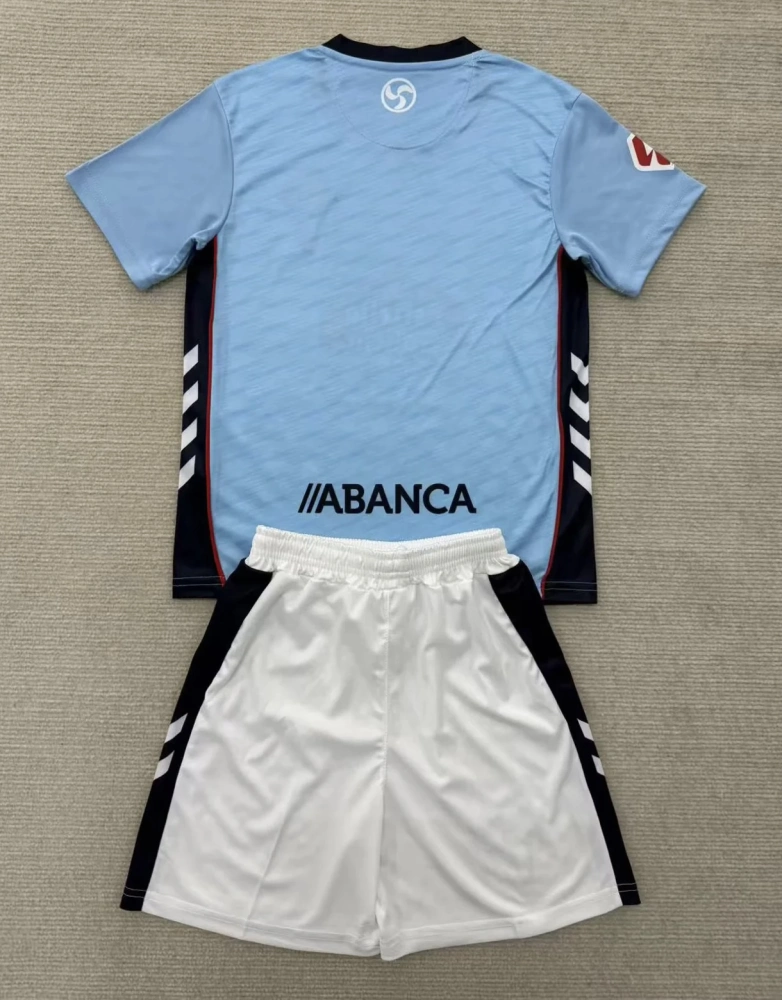 Celta Vigo Soccer Jersey Home Kids Kit Jersey+Shorts 2025/26