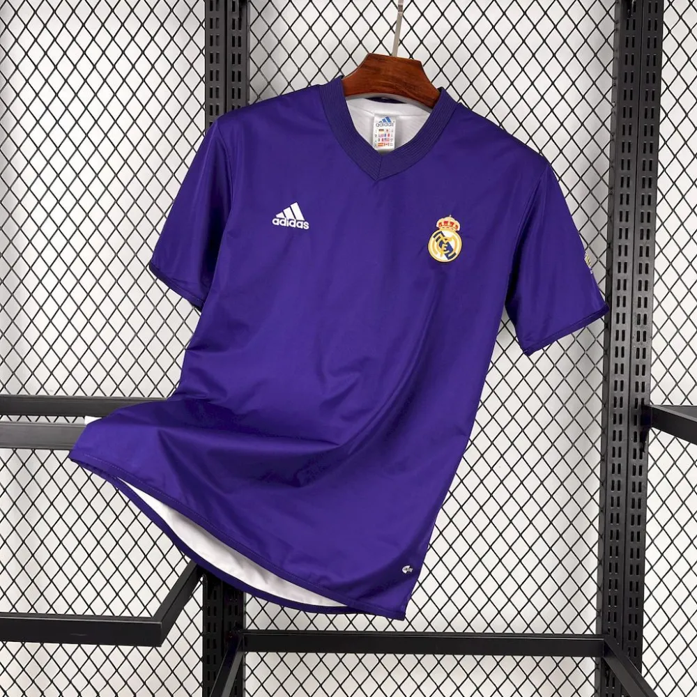Real Madrid Retro Jersey 100th Anniversary Double Sides Retro Custom Soccer Shirt 2002-03