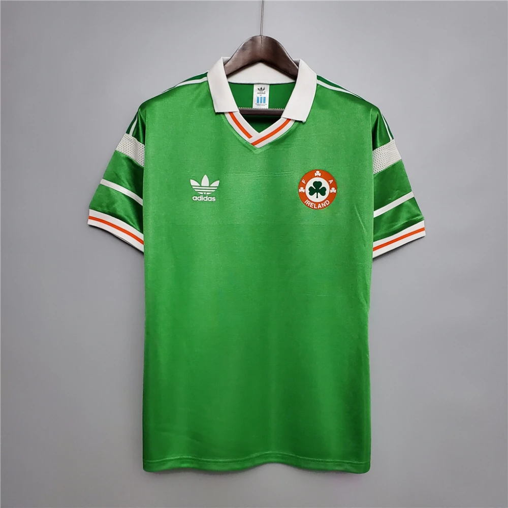Ireland Retro Soccer Jersey Home Custom Shirt 1988-90